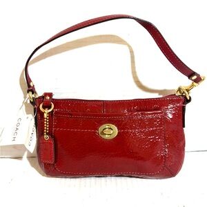 Coach Red Patent Leather Shoulder Bag new with tags